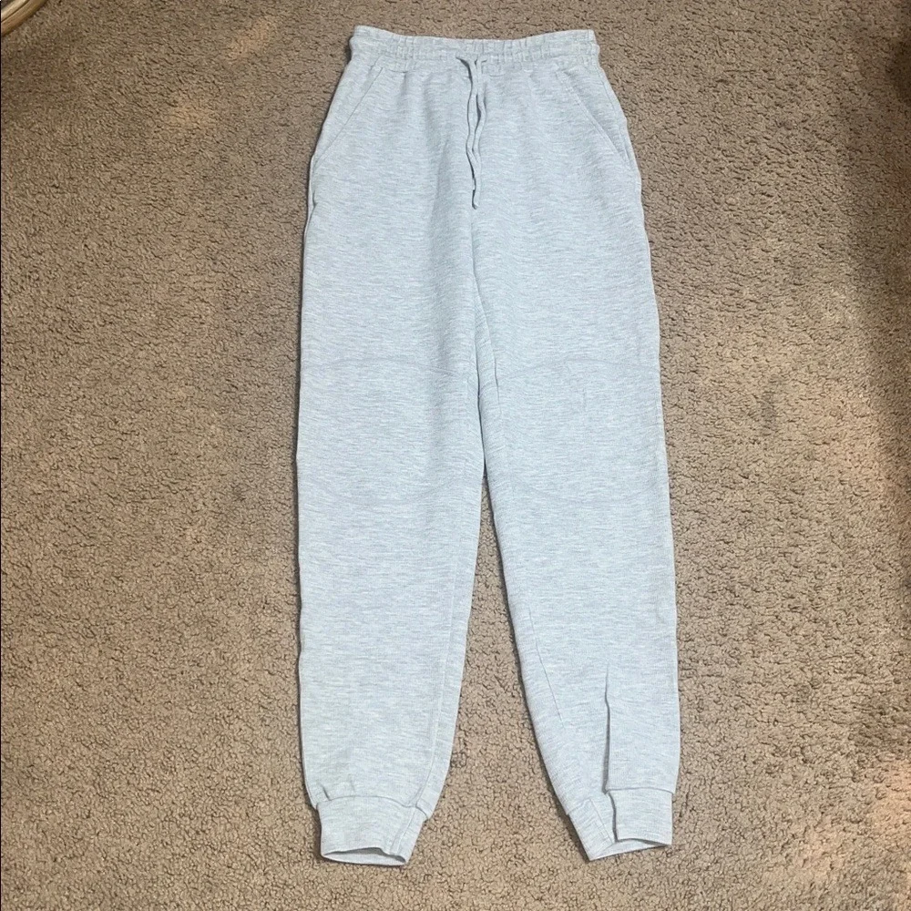 Alo Micro Waffle Fireside Jogger Sweatpant Dove‎ Grey Heather XXS